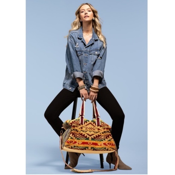 Karma-Bohemian West Print Travel Bag - Picture 9 of 13